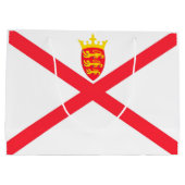 ジャージー島の旗 ラージペーパーバッグ (裏面)