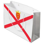 ジャージー島の旗 ラージペーパーバッグ (裏面アングル)