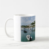 ジャージー州チャネル諸島、ゴーレイ港 コーヒーマグカップ (左)