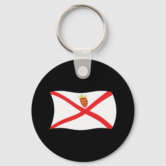 ジャージー州旗キーチェーン キーホルダー (正面)