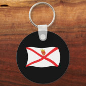 ジャージー州旗キーチェーン キーホルダー (正面)