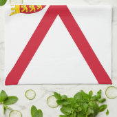 ジャージー州旗 キッチンタオル (折り畳み)