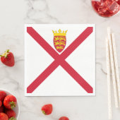 ジャージー州旗 スタンダードランチョンナプキン (インサイチュ)