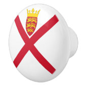 ジャージー州旗 セラミックノブ (右)