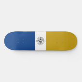 ジャージー州旗（ニュージャージー州） スケートボード (横)