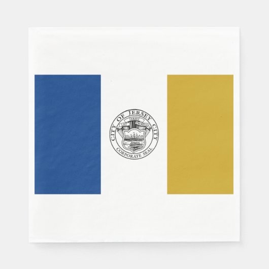 ジャージー州旗（ニュージャージー州） スタンダードランチョンナプキン (正面)