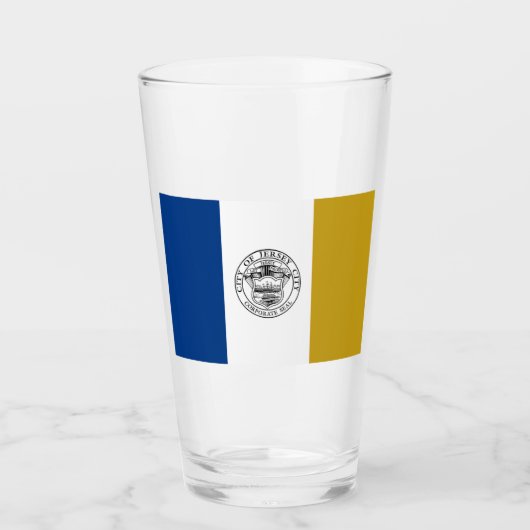 ジャージー州旗（ニュージャージー州） タンブラーグラス (正面)