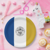 ジャージー州旗（ニュージャージー州） ペーパープレート (パーティー)