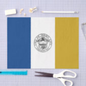 ジャージー州旗（ニュージャージー州） 薄葉紙 (クラフト)