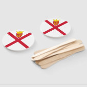 ジャージー州旗 ハンドファン (組立なし)