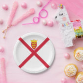 ジャージー州旗 ペーパープレート (パーティー)