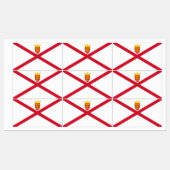 ジャージー州旗 ラベル (シート)