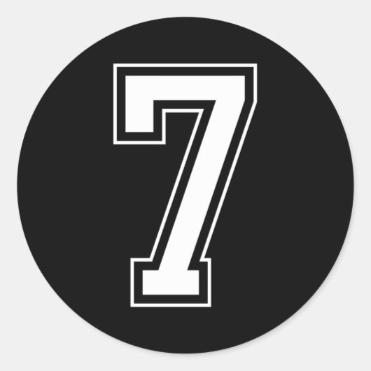 ジャージー州番号7 ラウンドシール (正面)