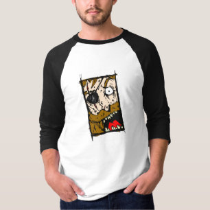 ジャージー怒っている海賊 Tシャツ