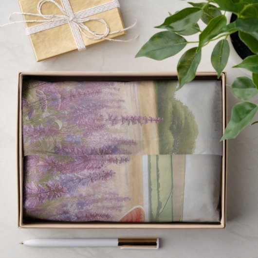 ジャージー牛と子牛の野生の花の減退 薄葉紙 (ギフト)