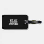 ジャージー番号とピンクバスケットボールのラゲッジタグ ラゲッジタグ (裏面横)