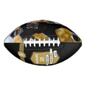 ジャージー番号 |金ゴールド卒業モノグラム アメリカンフットボール (正面)