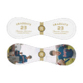 ジャージー番号 |金ゴールド卒業モノグラム 野球ボール (パネル)