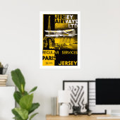 ジャージー航空 ポスター (ホームオフィス)