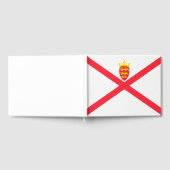 ジャージー諸島国旗 ゲストブック (全面)