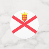 ジャージー諸島国旗 コンフェッティ (スモール正面)