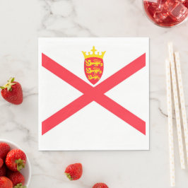 ジャージー諸島国旗 スタンダードランチョンナプキン