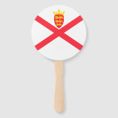 ジャージー諸島国旗 ハンドファン (正面)