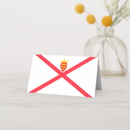 ジャージー諸島国旗 プレイスカード (正面)