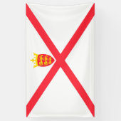 ジャージー諸島国旗 横断幕 (縦)