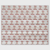 ジャージー・カウズ、バーンドウッド、写真"Moory Christmas" ラッピングペーパー (フラット)