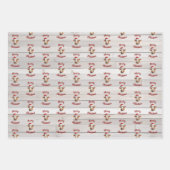 ジャージー・カウズ、バーンドウッド、"Moory Christmas" ラッピングペーパーシート (正面)