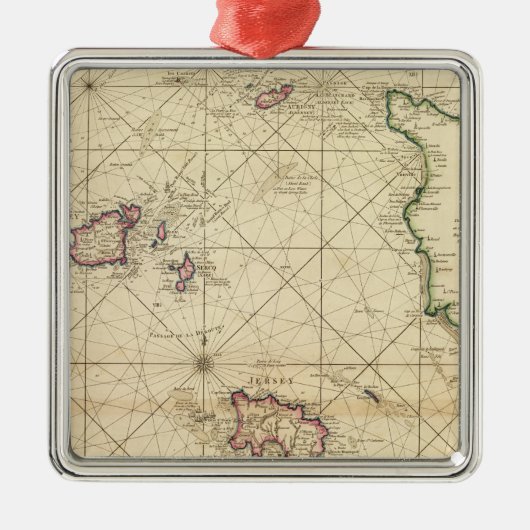 ジャージー、ガーンジー メタルオーナメント (正面)