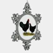 ジャージー・ジャイアントチキン スノーフレークピューターオーナメント (左)