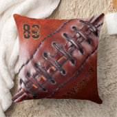 ジャージー·ナンバー、ネーム·クールヴィンテージ·フットボール枕 クッション (ブランケット)