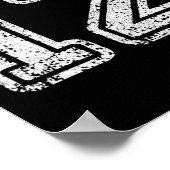 ジャージー ナンバー 12 十二 サッカー 番号 スポーツ ギフト ポスター (角)