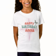ジャージ素晴らしーTシャツハッピーバースデーアナ
