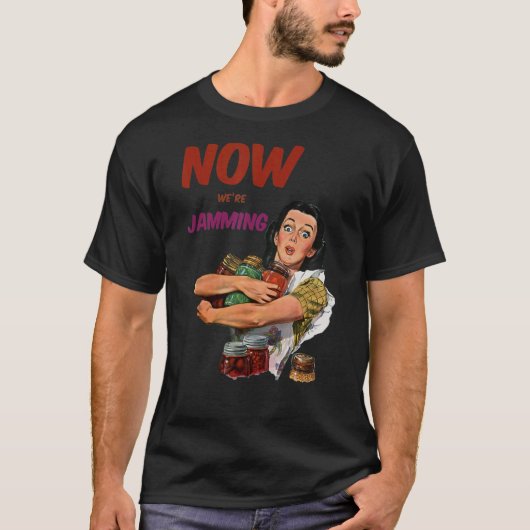 ジャース・ジャム1950年代の女性をジャムする Tシャツ (正面)