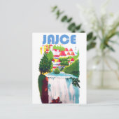 ジャース,滝ボスニア,ユーゴスラビア,ヴィンテージ ポストカード (スタンド正面)