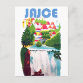 ジャース，滝ボスニア，ユーゴスラビア，ヴィンテージ ポストカード (正面)