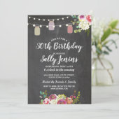 ジャーズバースデーパーティチョ素朴ークフローラ招待状 招待状 (スタンド正面)