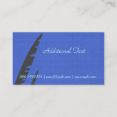 ジャーナリストのスタイリッシュな作家の編集者 名刺 (裏面)