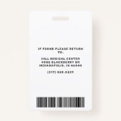 ジャーナリストのプレスパス紫と白の写真ID バッジ (裏面)