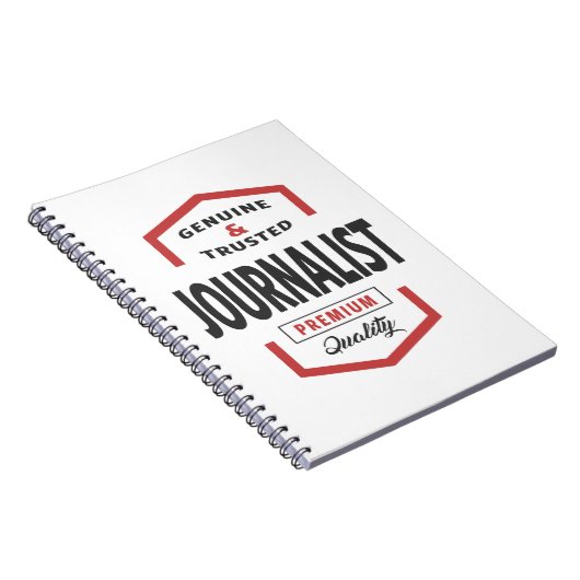 ジャーナリストのロゴギフトアイディア。 ノートブック (右側)