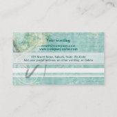 ジャーナリストの編集者の執筆作家の手書き 名刺 (裏面)