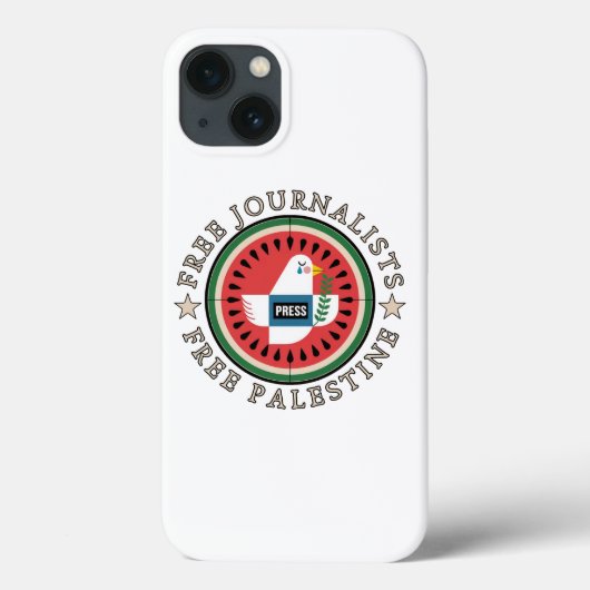 ジャーナリストの自由 パレスチナの自由 Case-Mate iPhoneケース (裏面)