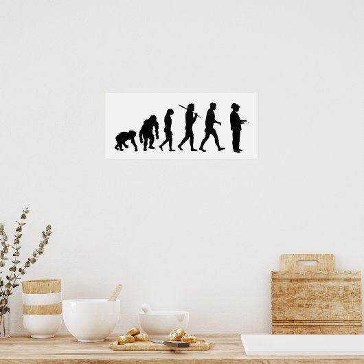 ジャーナリストの記者の研究者ニュースの発表者 ポスター (キッチン)