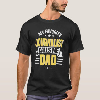 ジャーナリストパパ記者ジャーナリズムコラムニスト父 Tシャツ