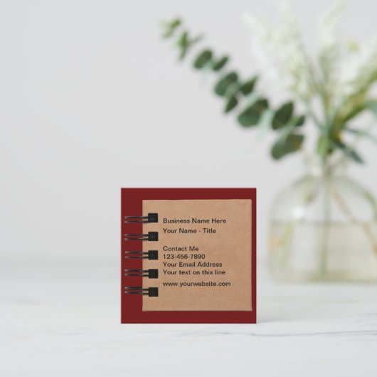 ジャーナリストユニークの名刺 スクエア名刺 (スタンド正面)