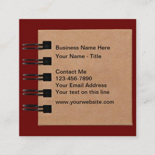 ジャーナリストユニークの名刺 スクエア名刺 (正面)