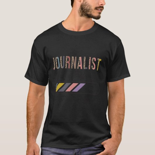 ジャーナリスト進行中Please Wait Future Journal Tシャツ (正面)